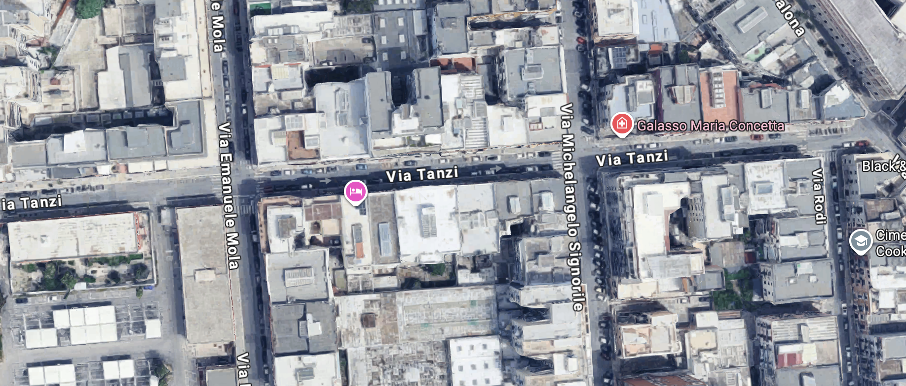 Mappa Personal Trainer Bari - Via Tanzi 7